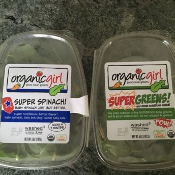 Spinach and supergreens from Organic Girl